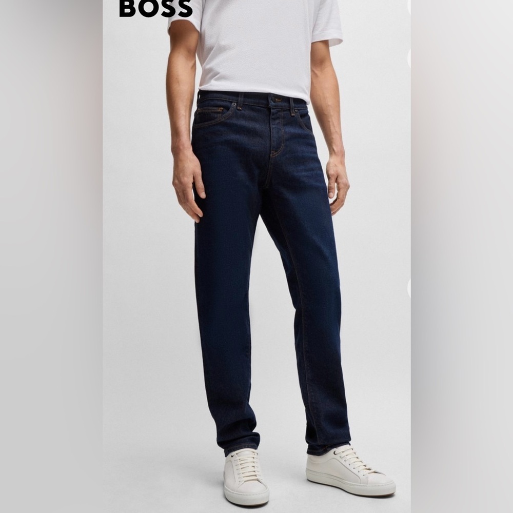 BOSS HUGO BOSS Regular fit Jeans in dark blue